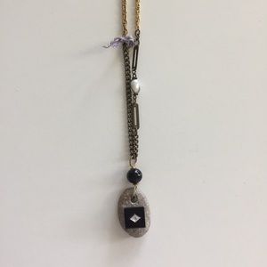Rock pendant necklace by Lenora Dame for Anthro
